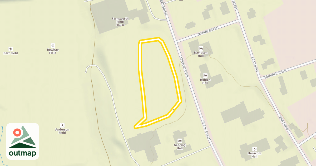 Map of Ordway Upper Field