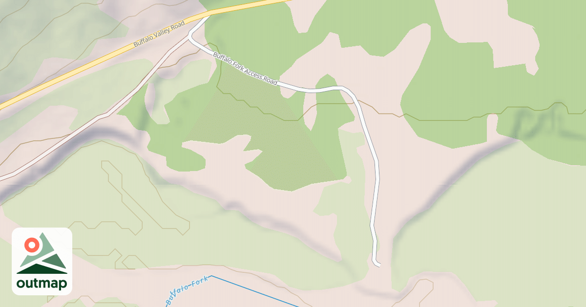 Map of BUFFALO FORK ACCESS