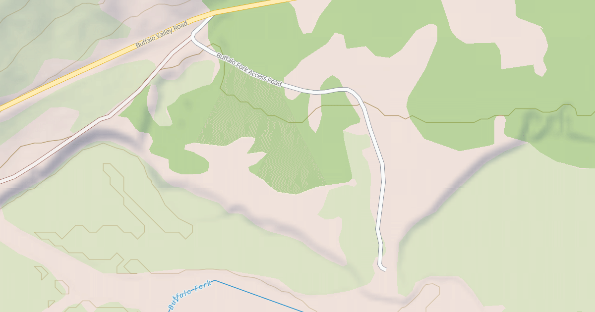 Map preview of BUFFALO FORK ACCESS