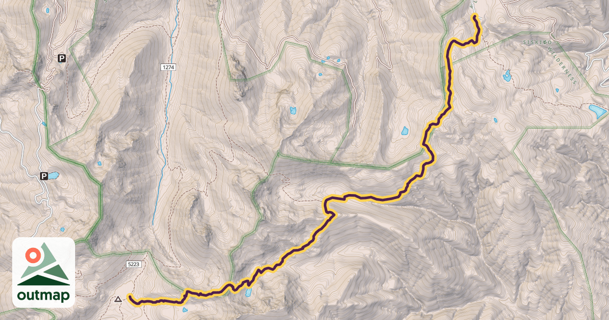 Map of Poker Flat-Young's Valley Trail