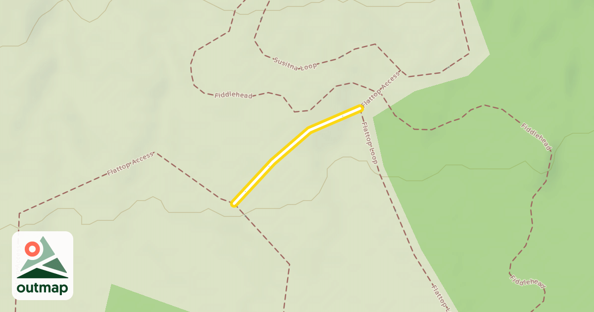 Map of Flattop Loop