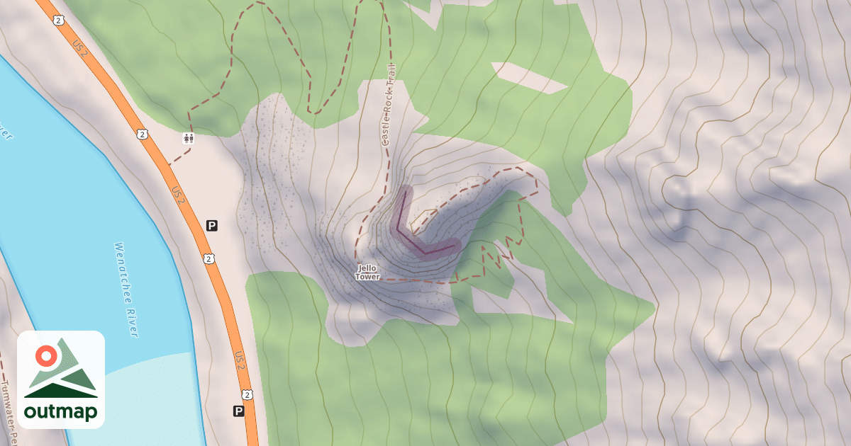 Map of Upper Castle Rock