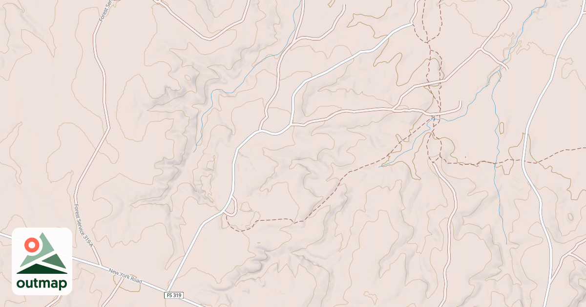 Map of USFS Motor Vehicle Use Map Roads {E7F737DF-F43D-4046-BE07-E116B548835A}