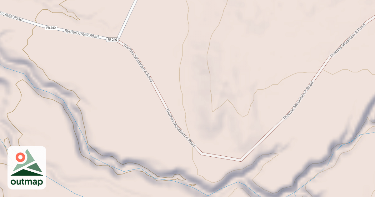 Map of THOMAS MTN A