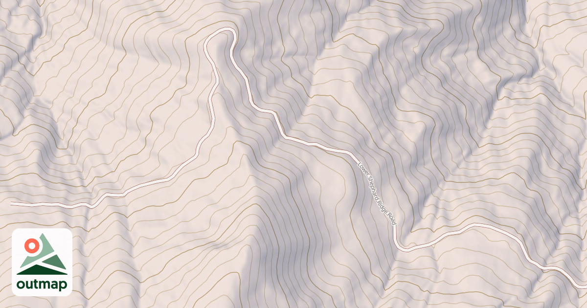 Map of LOWER SHEPHARD RIDGE