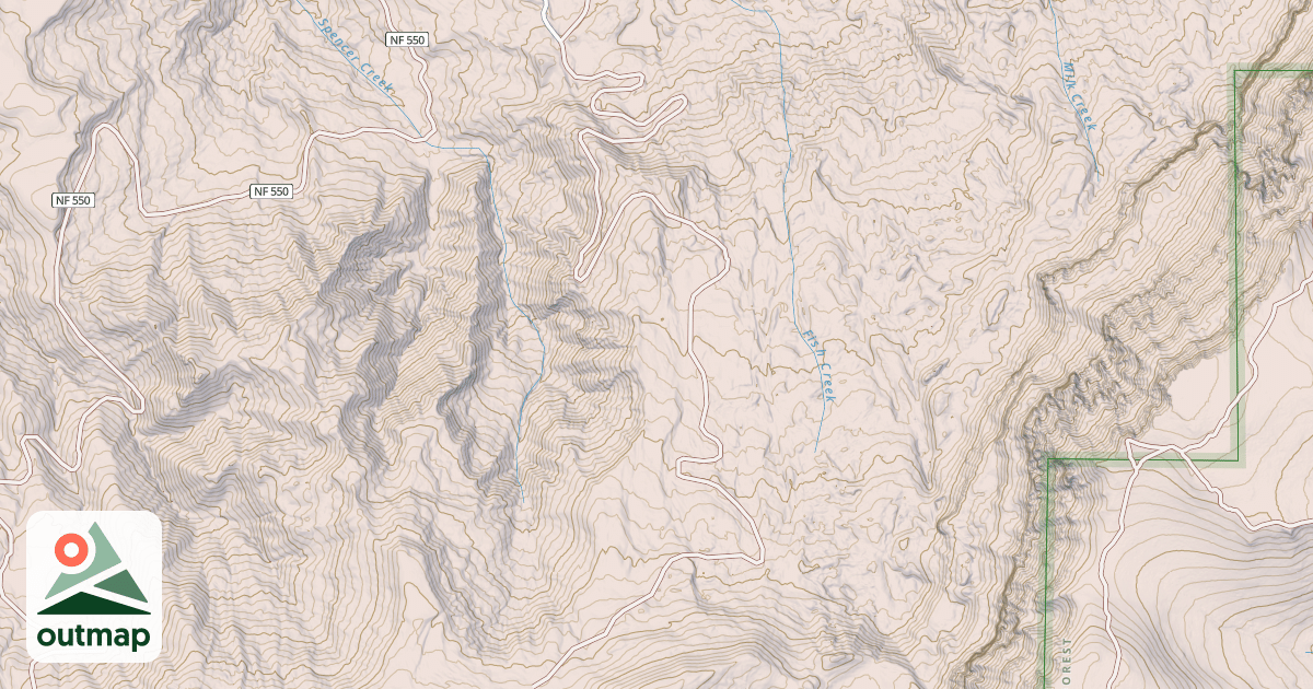 Map of SPENCER CREEK