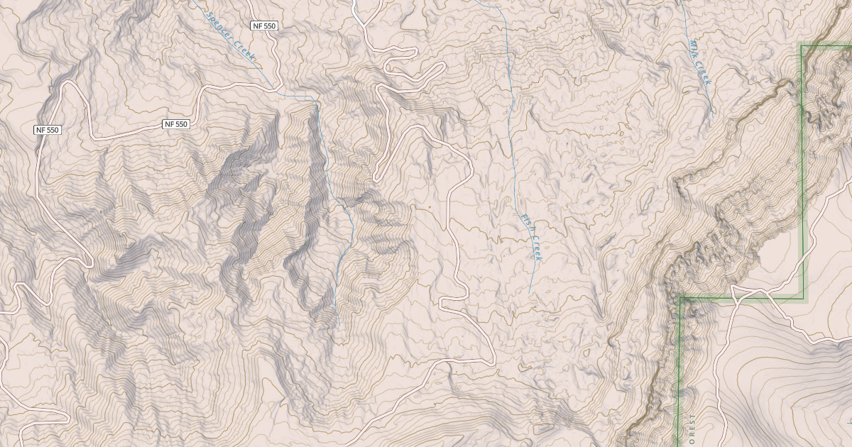 Map preview of SPENCER CREEK