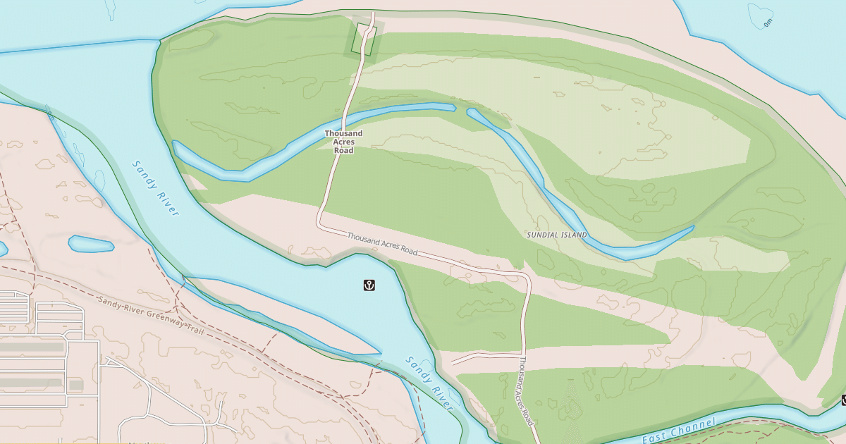 Map preview of SANDY RIVER DELTA