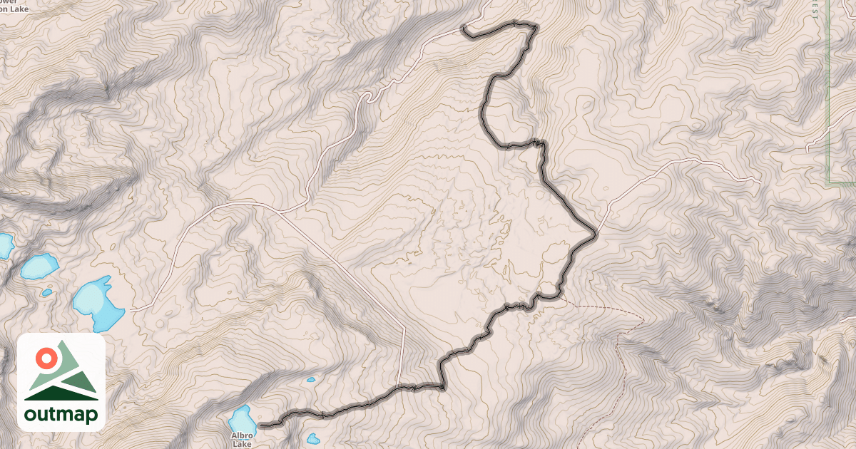 Map of Albro Lake Trail