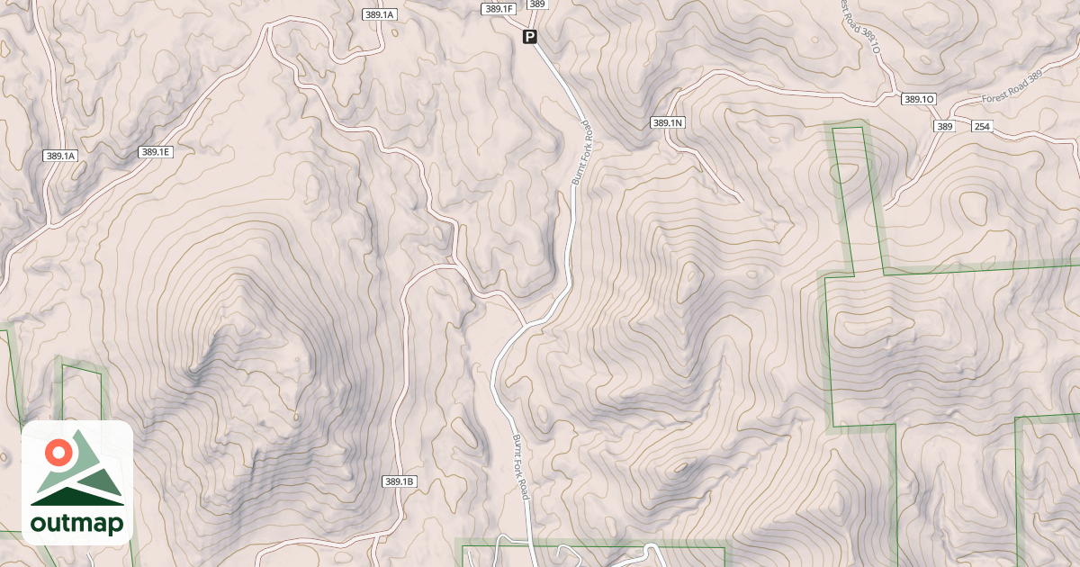 Map of BURNT FORK