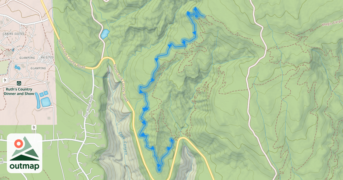 Map of Duck Duck Goose Trail