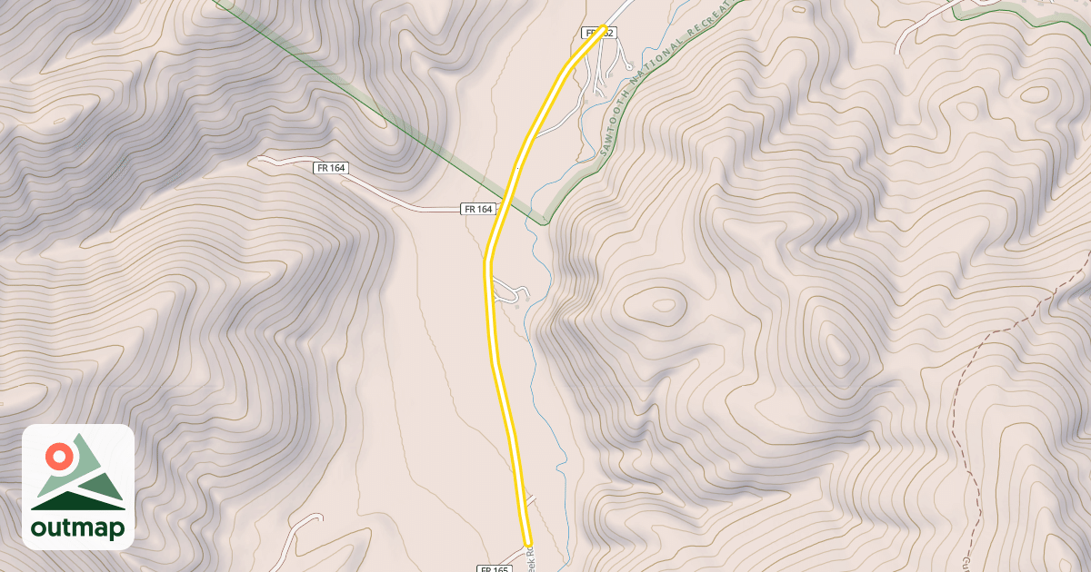 Map of Baker Creek Road
