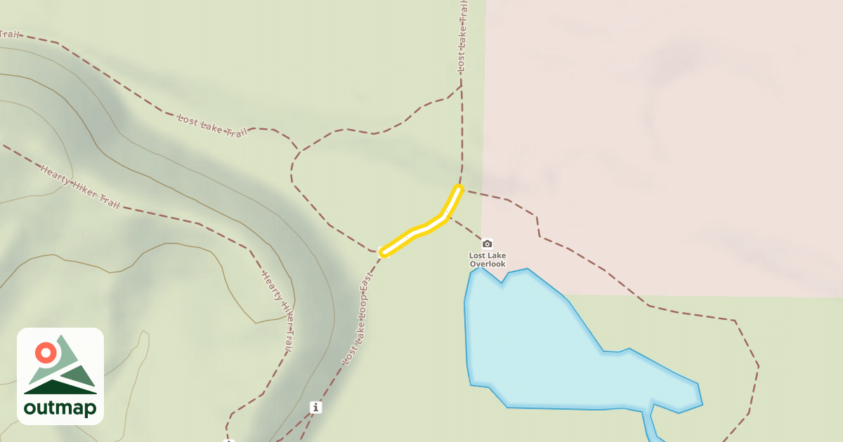 Map of Lost Lake Trail
