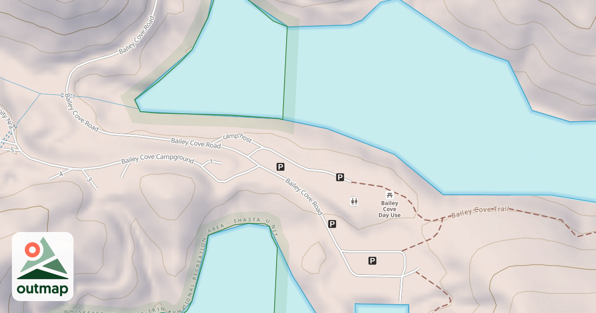 Map of BAILEY COVE TRAILHEAD