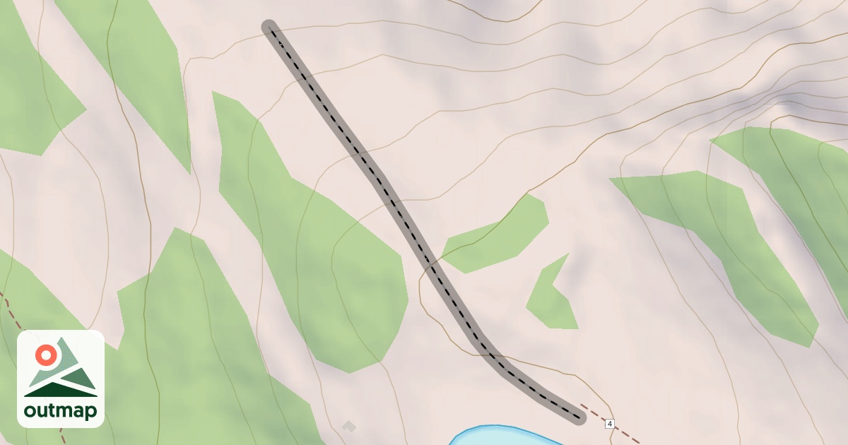 Map of Cutover to Lower Chainsaw Ridge