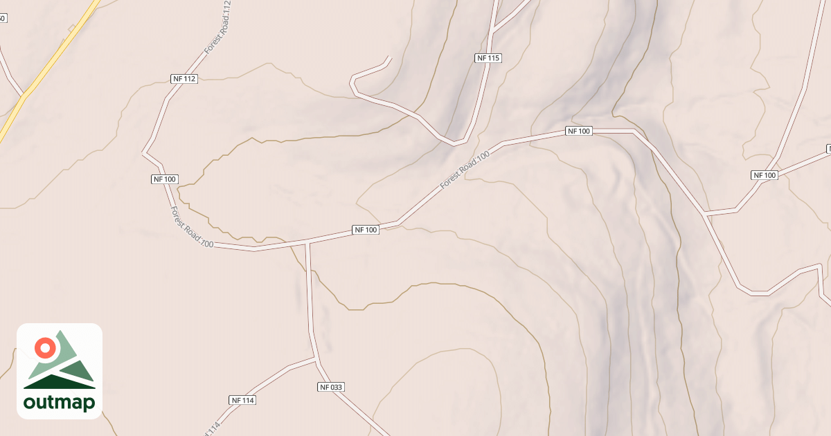 Map of USFS Motor Vehicle Use Map Roads {917E9A55-BF46-452C-BD90-4CEC5DB04D0F}