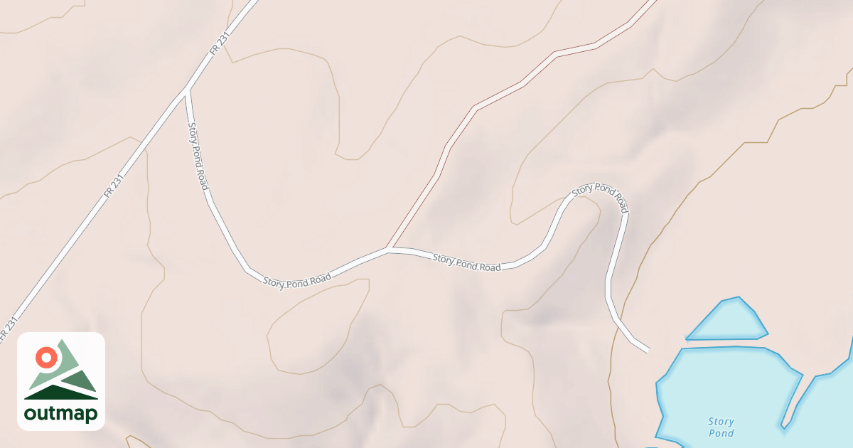 Map of STORY POND