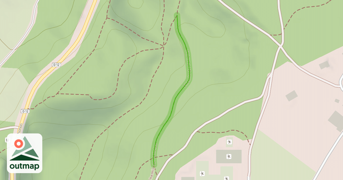 Map of Chemin de Patiolaz