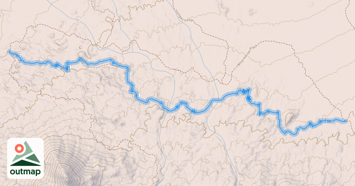 Map of High Noon Trail