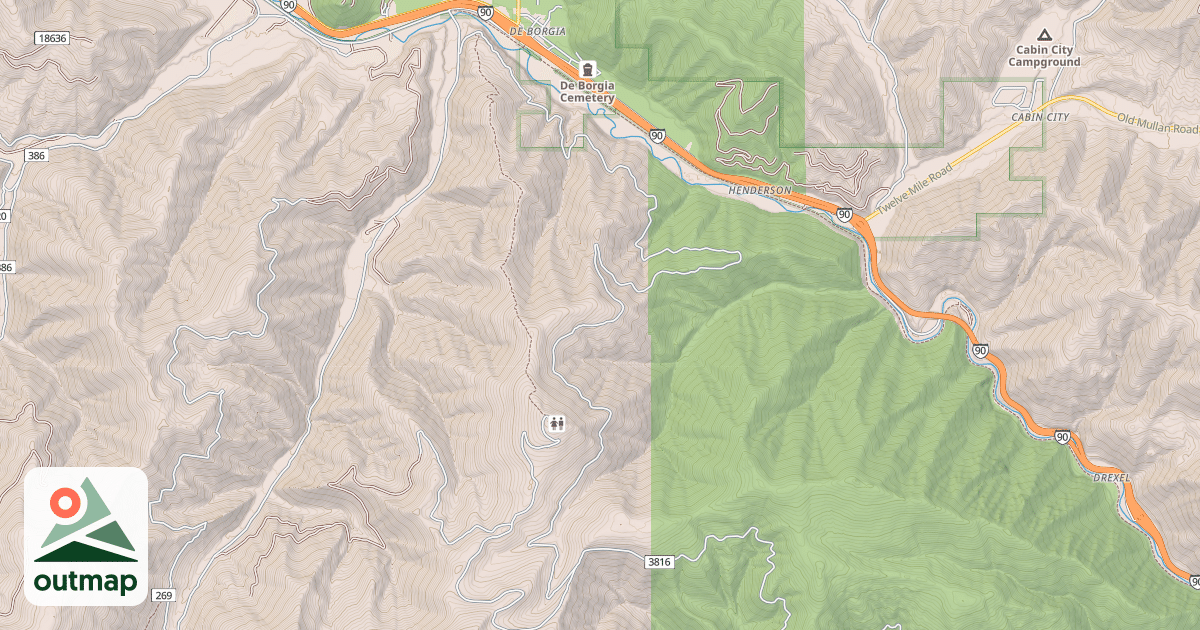 Map of MAYO CREEK