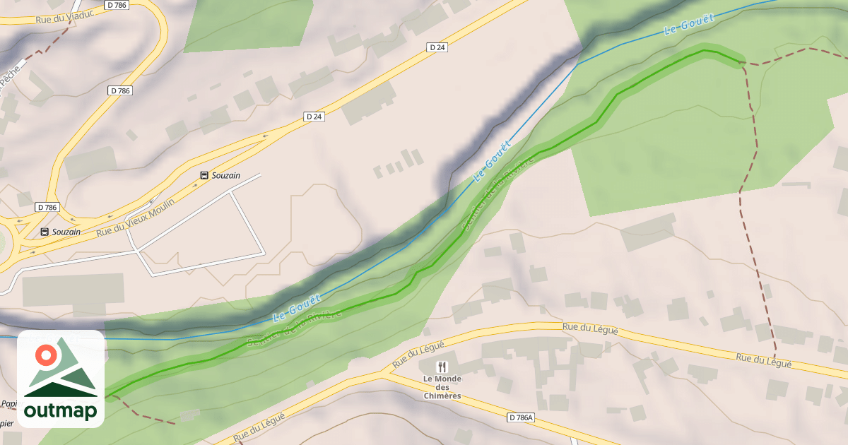 Map of Sentier de la Rivière