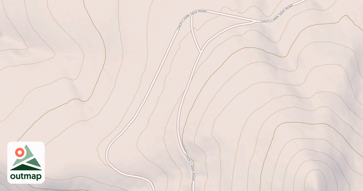Map of DITCH CREEK SPUR
