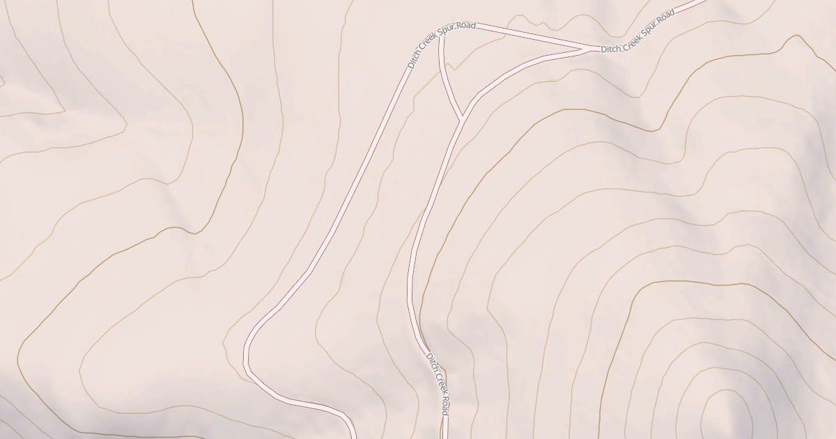 Map preview of DITCH CREEK SPUR