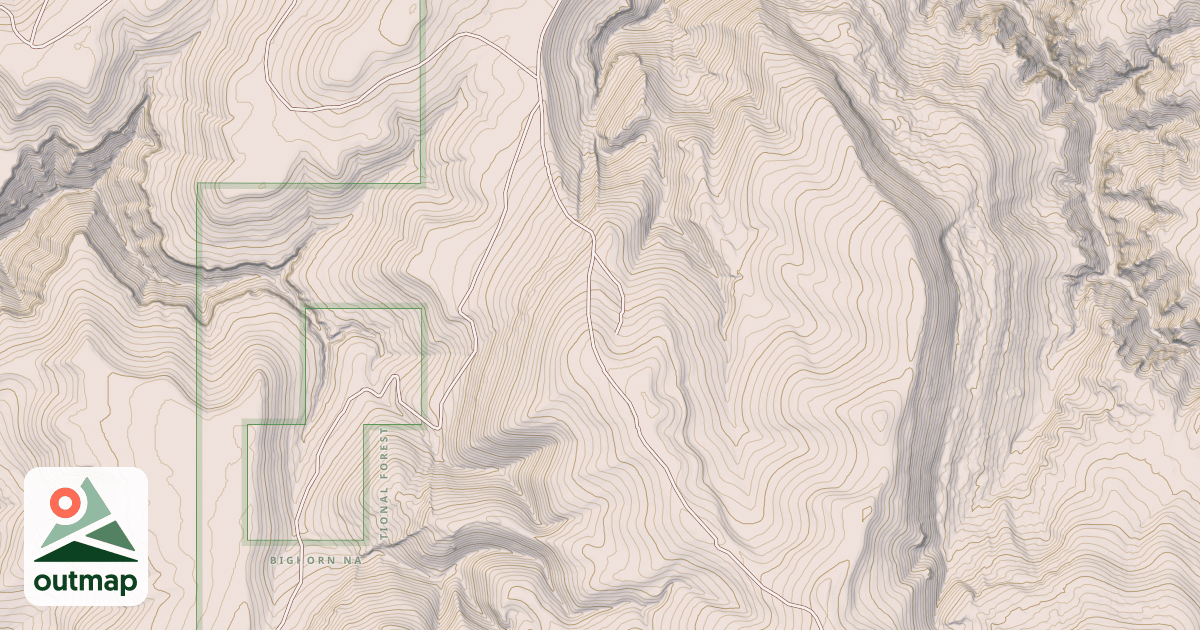 Map of MEDICINE MTN-LITTLE MTN