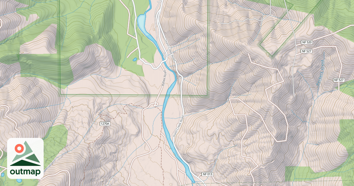 Map of DUNN CREEK