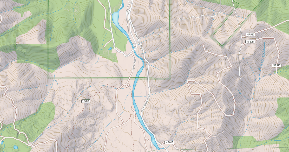Map preview of DUNN CREEK