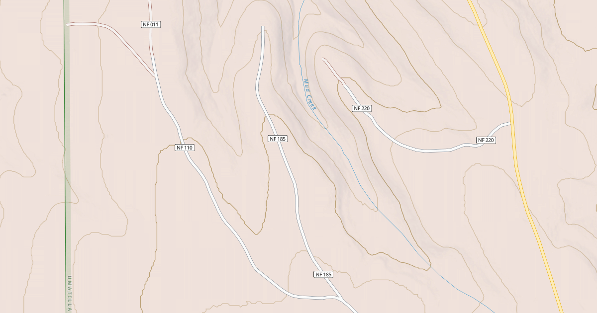 Map preview of USFS Motor Vehicle Use Map Roads {44DE4D1C-A933-4E2F-BC2A-00E20C4451B1}