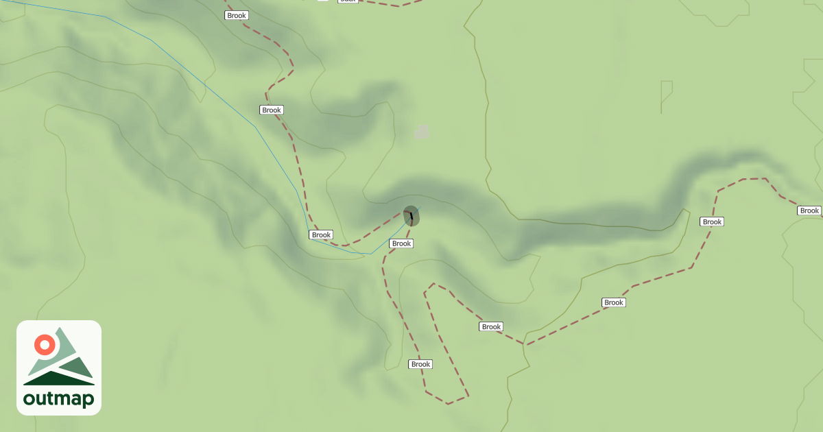 Map of Brooks Gorge