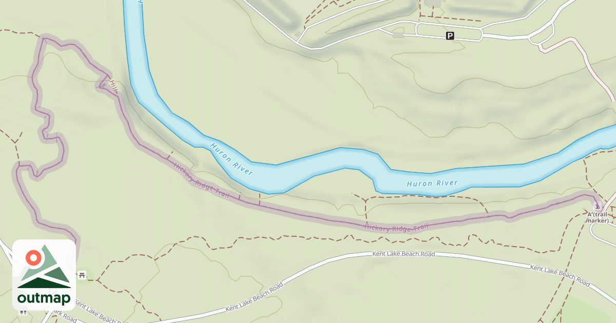 Map of Hickory Ridge Trail