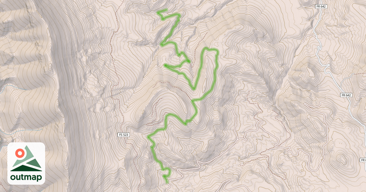 Map of Haw Gulch Road