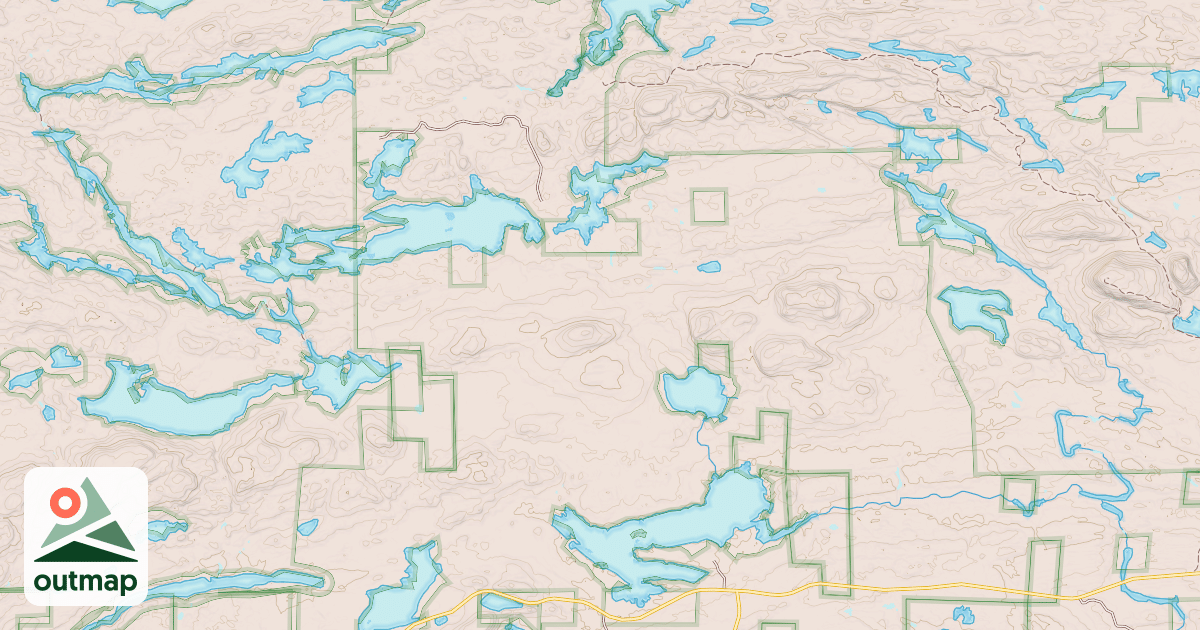 Map of BRULE LAKE