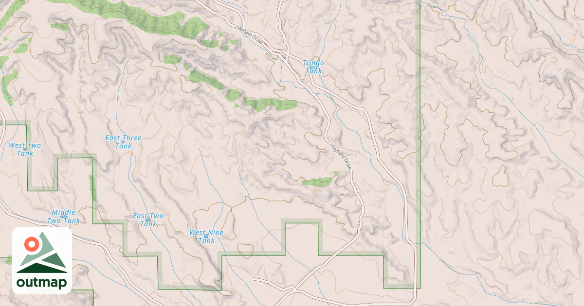 Map of HAYFIELD DRAW