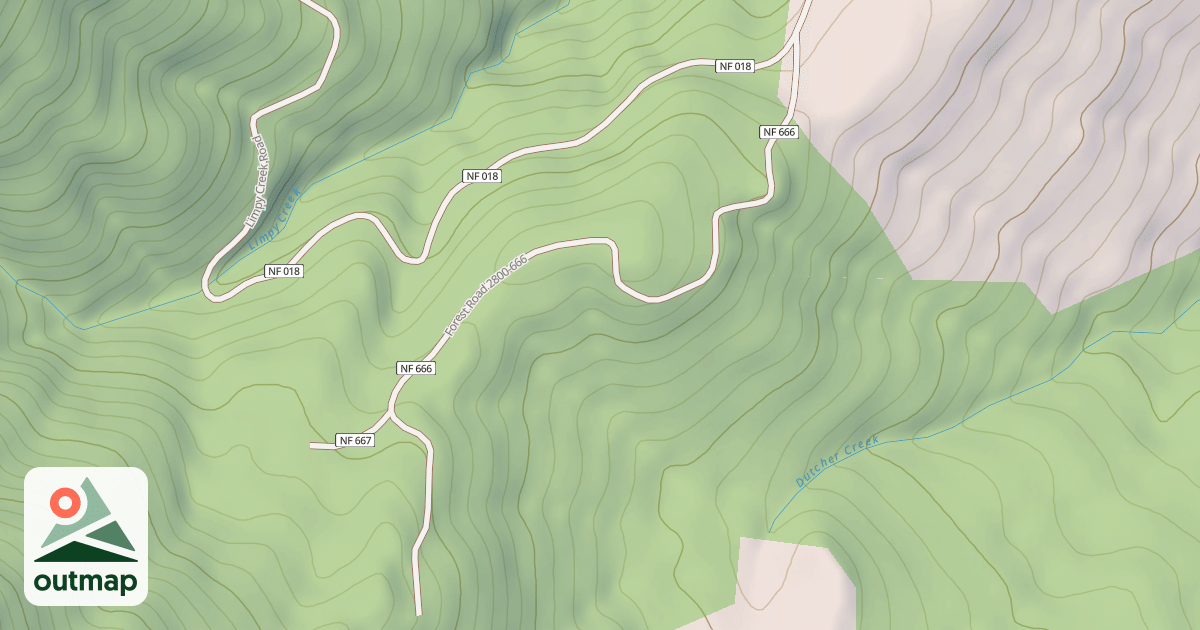 Map of MINE SPUR