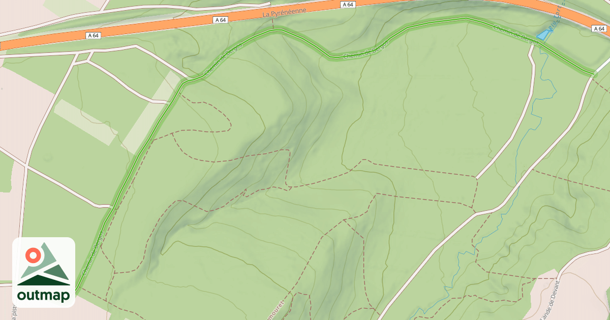 Map of Chemin de Bergos