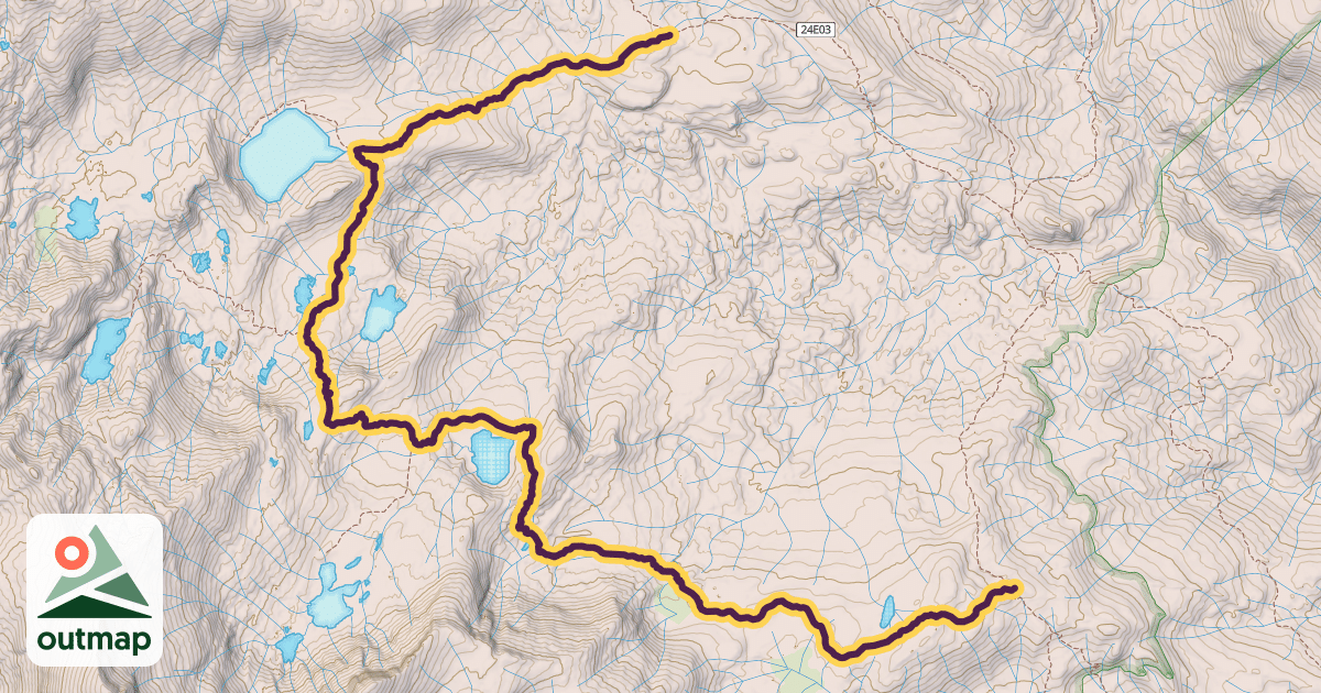 Map of Lillian Lake Trail