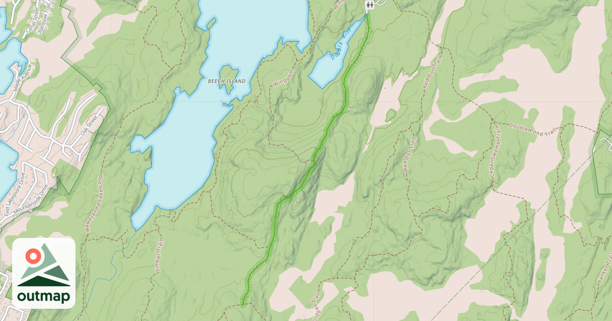 Map of Laurel Pond Trail