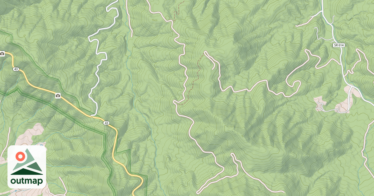 Map of HARKENING HILL
