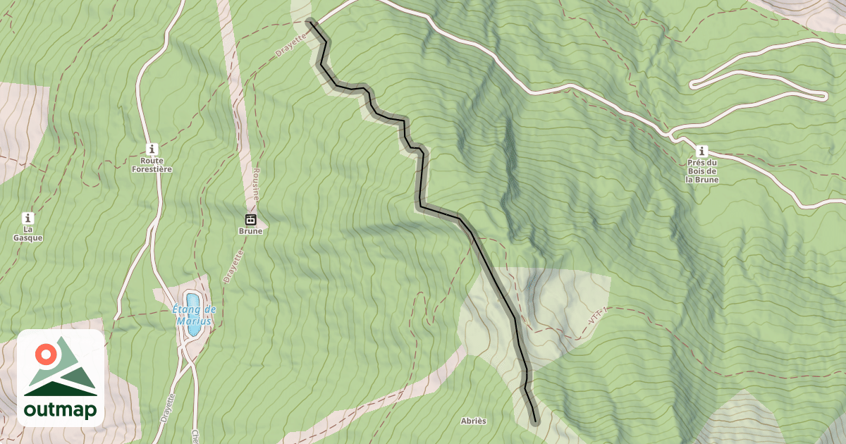 Map of La Brune