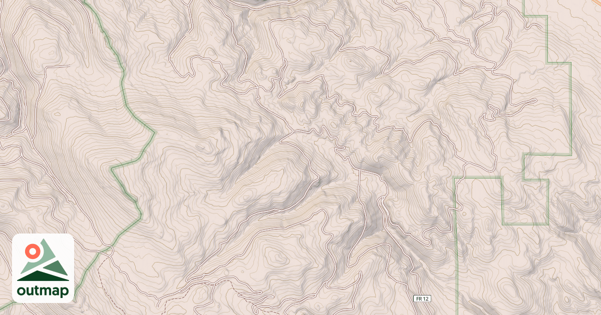 Map of Pole Creek Snowmobile