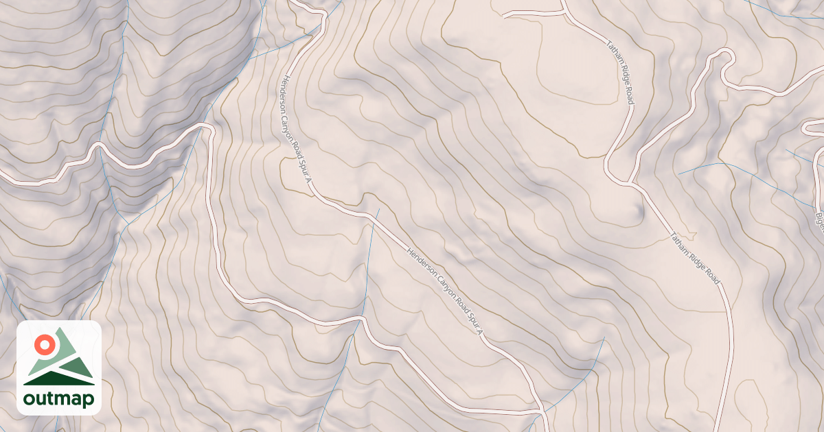 Map of HENDERSON CANYON SPUR A