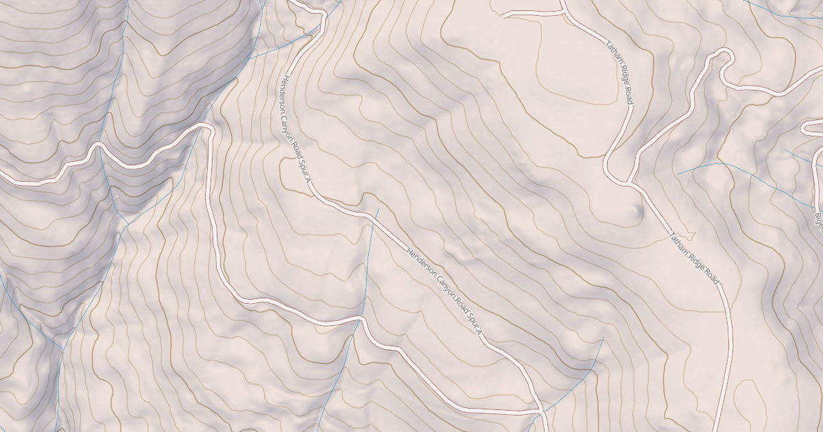 Map preview of HENDERSON CANYON SPUR A