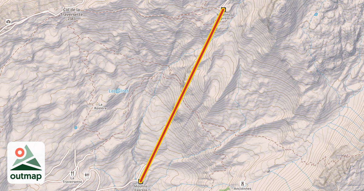 Map of Moulins Express