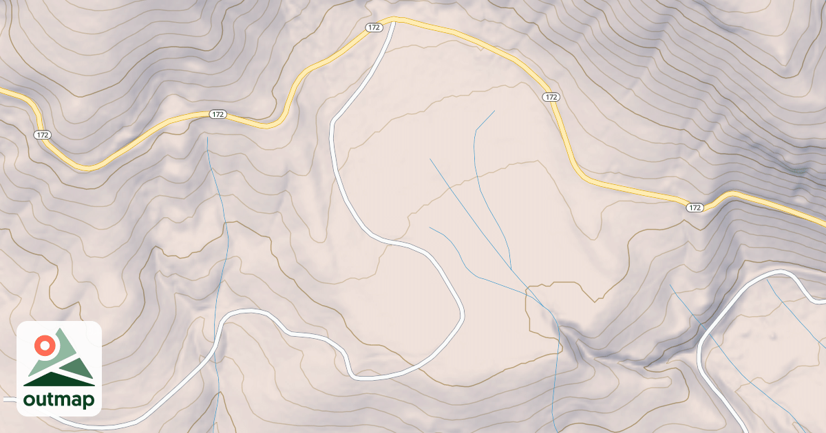 Map of LITTLE JONES VALLEY