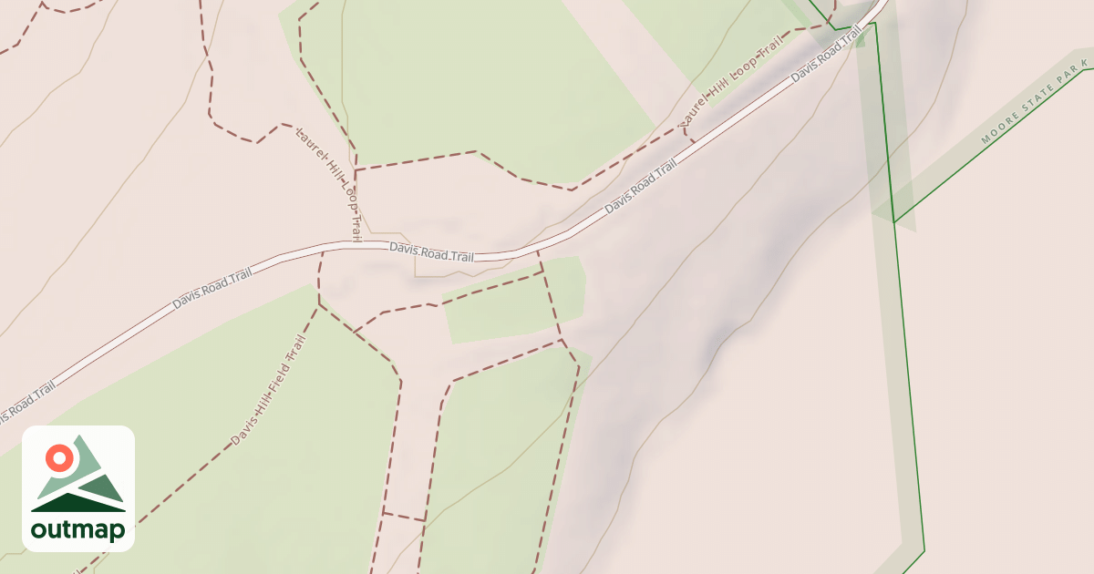 Map of Davis Hill Field Trail