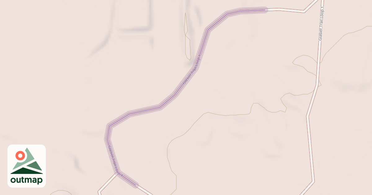 Map of Glasier Trail Loop 1