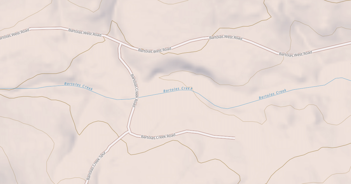 Map preview of BARTOLAS CREEK